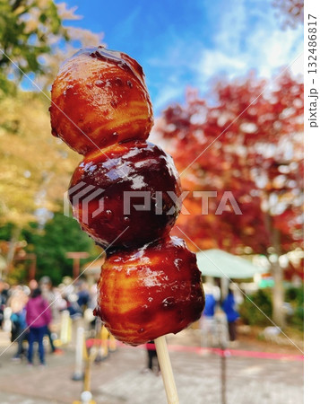 高尾山グルメ 三福だんご 高尾山グルメ 三福だんご 132486817