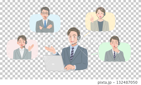 業務團隊線上開會 132487050