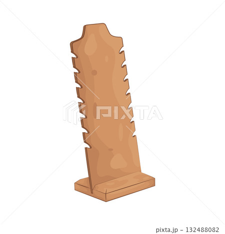 Illustration of necklace display stand  132488082
