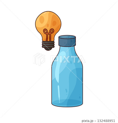 illustration of Plastic Bottle 132488951