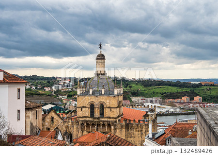 View of Coimbra, a riverfront city in central Portugal and the former capital of Portugal 132489426