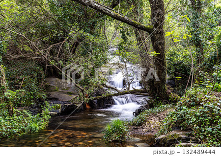 Cascata de Sao Juliao or Cascata de Monte Sete waterfall in Azenha nova, Portugal Cascata de Sao Juliao or Cascata de Monte Sete waterfall in Azenha nova, Portugal 132489444