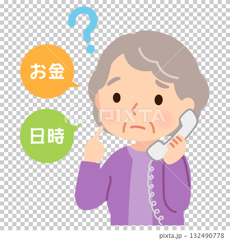 Elderly people who are having trouble making decisions - Caregivers Elderly people who are having trouble making decisions - Caregivers 132490778