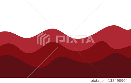 Red Wave Layers Abstract Horizontal Gradient Hill Background Red Wave Layers Abstract Horizontal Gradient Hill Background 132490904