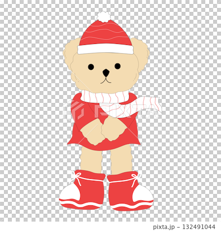 Cozy Winter Teddy Bear Clipart Cozy Winter Teddy Bear Clipart 132491044