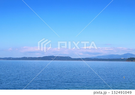 雲仙市小浜の海岸からの眺め 132491049
