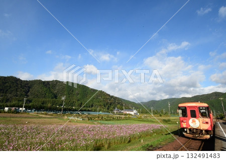 樽見鉄道のレールバス 132491483