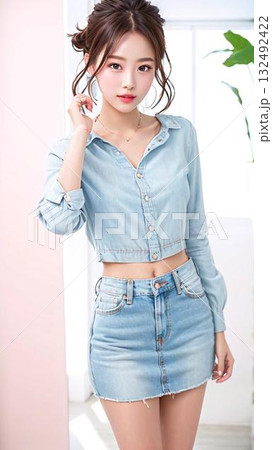 若い女性のヘアスタイルイメージ 132492422