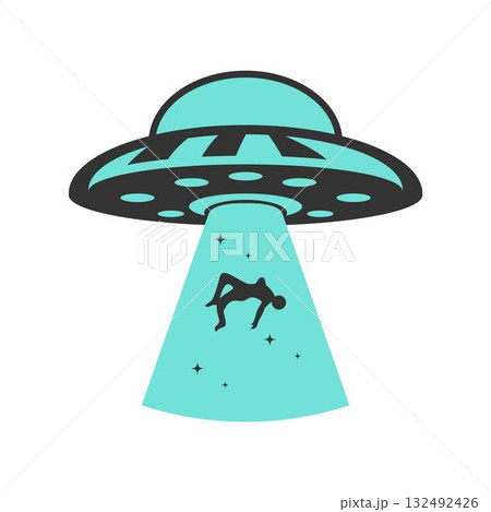UFO plane icon design 132492426