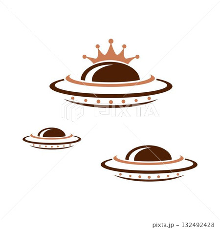 UFO plane icon design 132492428
