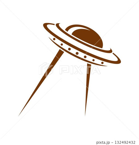 UFO plane icon design UFO plane icon design 132492432