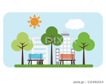 シンプルな公園のアイコン 132492814