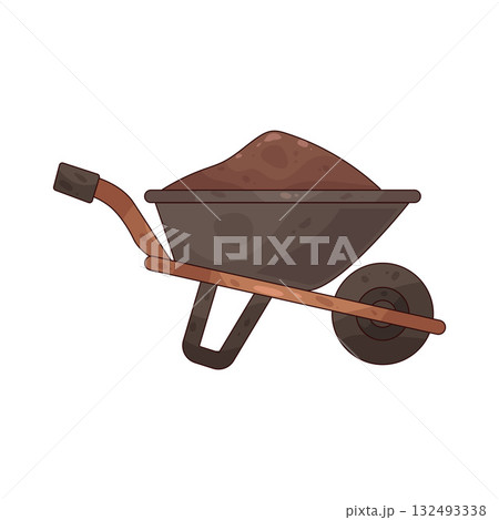 illustration of Wheelbarrow  132493338