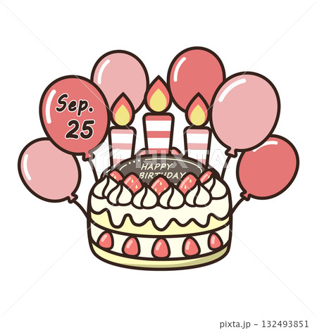 誕生日ケーキ 132493851