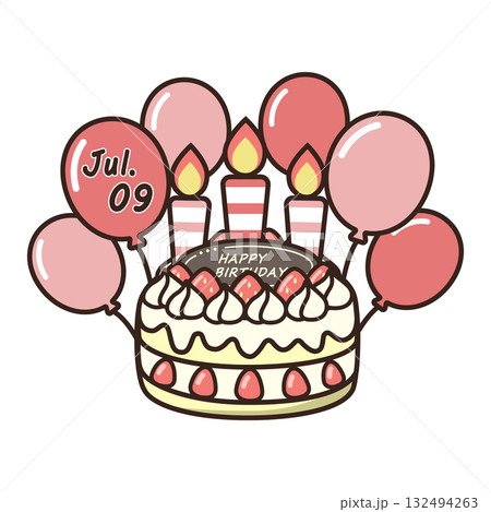 誕生日ケーキ 誕生日ケーキ 132494263