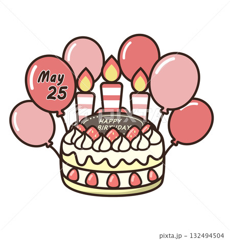誕生日ケーキ 132494504