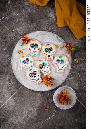 Mexican Halloween Dia de los Muertos cookies Mexican Halloween Dia de los Muertos cookies 132495385