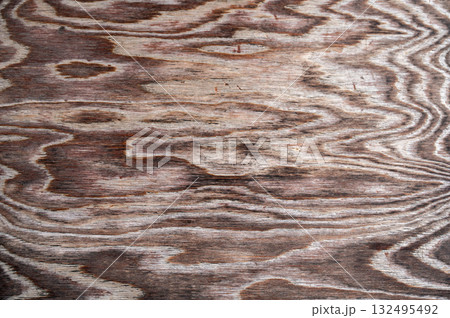 木目が美しいお寺の板（キズあり） 132495492