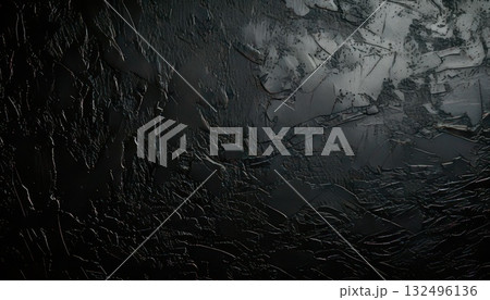 《AI画像》劣化が進む黒い壁 132496136