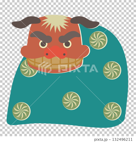 Lion dance cartoon New Year's lion dance Lion dance cartoon New Year's lion dance 132496211