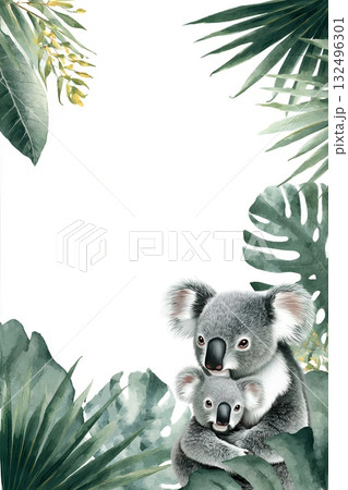 コアラのフレーム 132496301