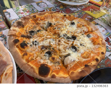 カンボジア料理のピザ カンボジア料理のピザ 132496363