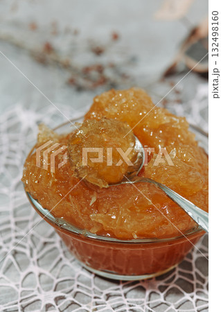 spoon lifting sweet Spanish cabello de angel spoon lifting sweet Spanish cabello de angel 132498160