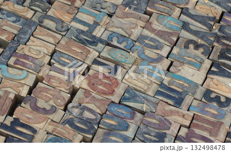 Wooden letters 132498478