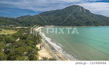 Peaceful Afternoon at Pui O Beach Hong Kong Oct 25 2025 132498488