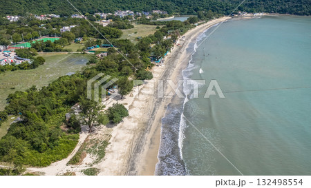 Peaceful Afternoon at Pui O Beach Hong Kong Oct 25 2025 132498554