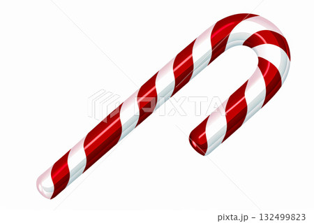 Colorful striped candy cane illustration, symbolizing festive spirit and joy during the Christmas holiday season with vibrant colors. concept of celebrating christmas holidays Colorful striped candy cane illustration, symbolizing festive spirit and joy during the Christmas holiday season with vibrant colors. concept of celebrating christmas holidays 132499823