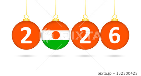 Niger Flag Christmas Balls 2026 Decoration. 132500425