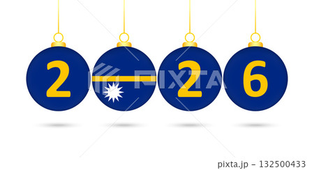 Nauru Flag Christmas Balls 2026 Decoration. Nauru Flag Christmas Balls 2026 Decoration. 132500433