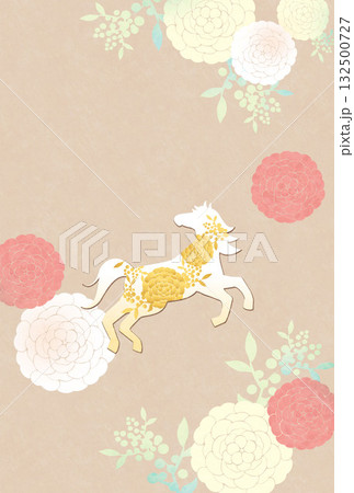 午年-年賀状テンプレ-か3 132500727