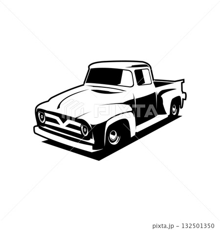 1956 ford cars isolated with front view. Best for car industry, badge, emblem, icon, sticker design. Available in eps 10. 132501350