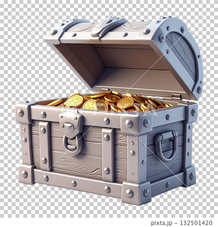 3D illustration of treasure 132501420