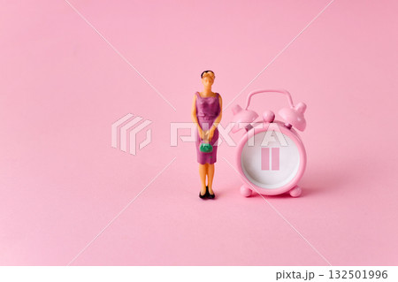 Menopause concept. Minimal concept hormone replacement therapy 132501996