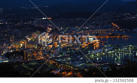 佐世保の夜景　sasebo city night view 132502508