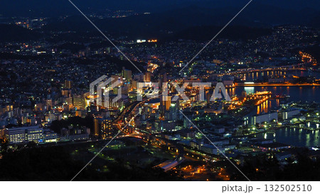 佐世保の夜景　sasebo city night view 132502510