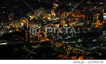 佐世保の夜景　sasebo city night view 132502518