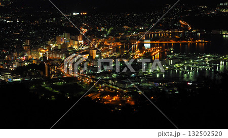 佐世保の夜景　sasebo city night view 132502520