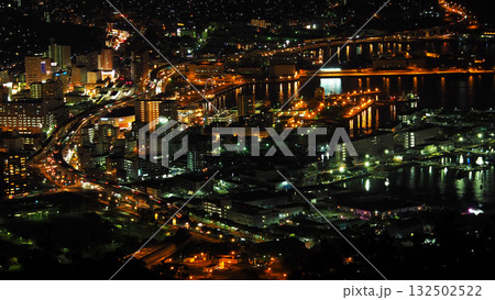 佐世保の夜景 sasebo city night view 佐世保の夜景 sasebo city night view 132502522