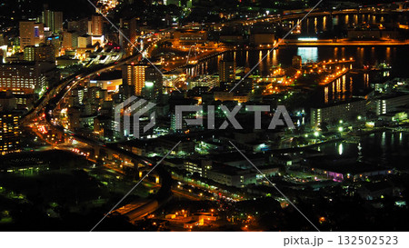 佐世保の夜景　sasebo city night view 132502523