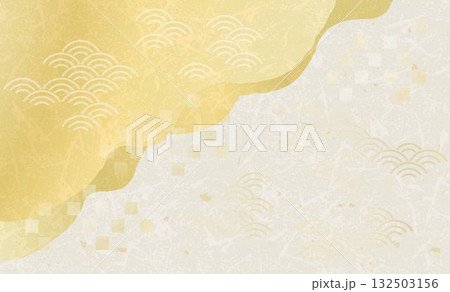 美しい日本の和柄背景イラスト 美しい日本の和柄背景イラスト 132503156