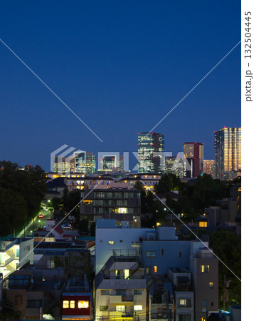 広尾から望む麻布・三田方面の夕景 都市景観(2025年10月) 広尾から望む麻布・三田方面の夕景 都市景観(2025年10月) 132504445