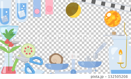 小學六年級科學背景插畫_16:9 132505208