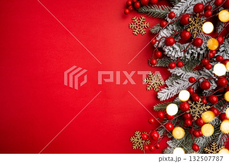 Christmas and Happy New background Christmas and Happy New background 132507787