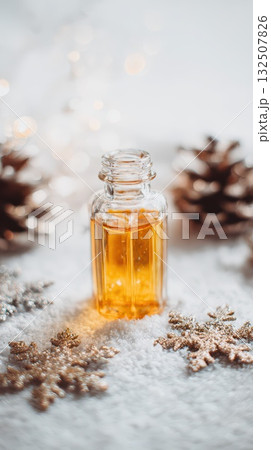 Sparkling winter wonder with golden essence Sparkling winter wonder with golden essence 132507826