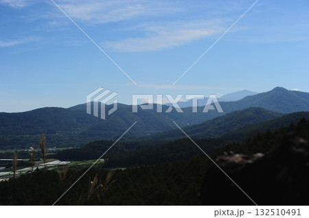 山の上から見た景色 山の上から見た景色 132510491