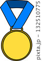 gold medal with ribbon 132510775